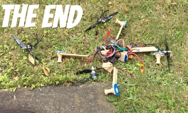 Broken Quadcopter Drone Version 2 The End