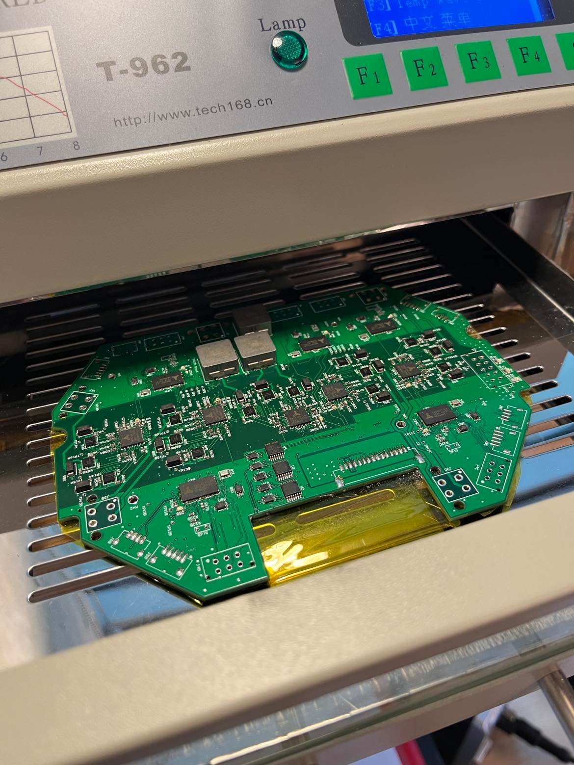 Motor Driver Board out of the Reflow Oven