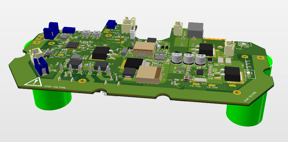 Power Board 3D Render